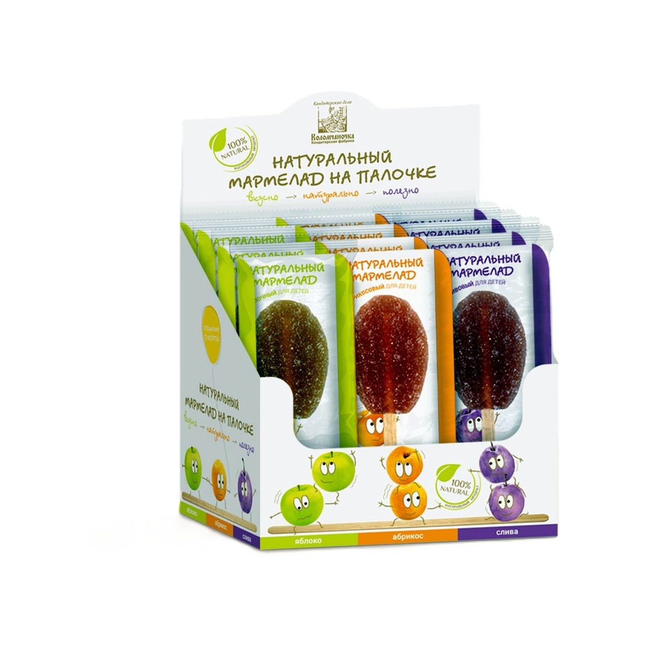 Мармелад Белевский на палочке (Ассорти, 35г)