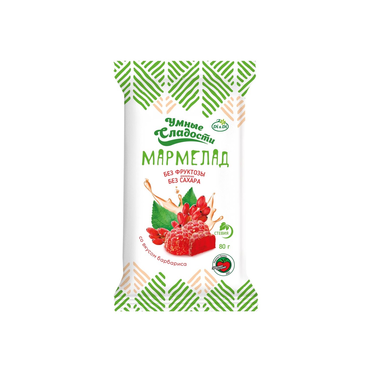 Мармелад "Умные сладости" Барбарис (без сахара)