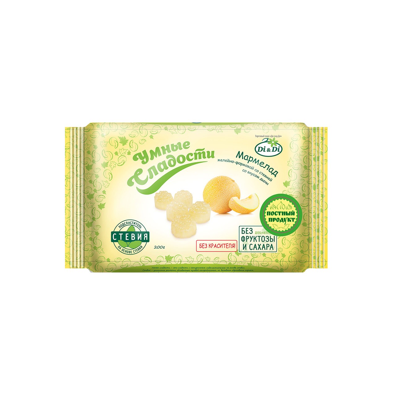 Мармелад "Умные сладости" Дыня (без сахара)