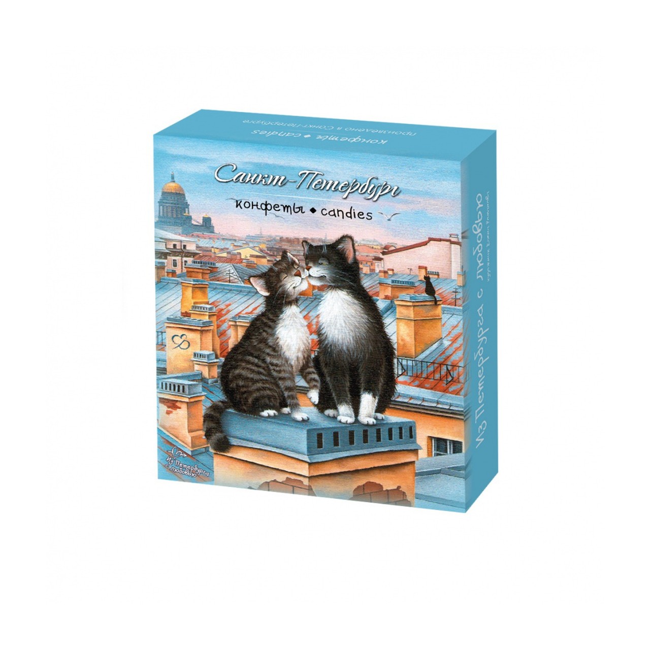 Марципан "Коты Счастье" Гранат (в темном шоколаде)