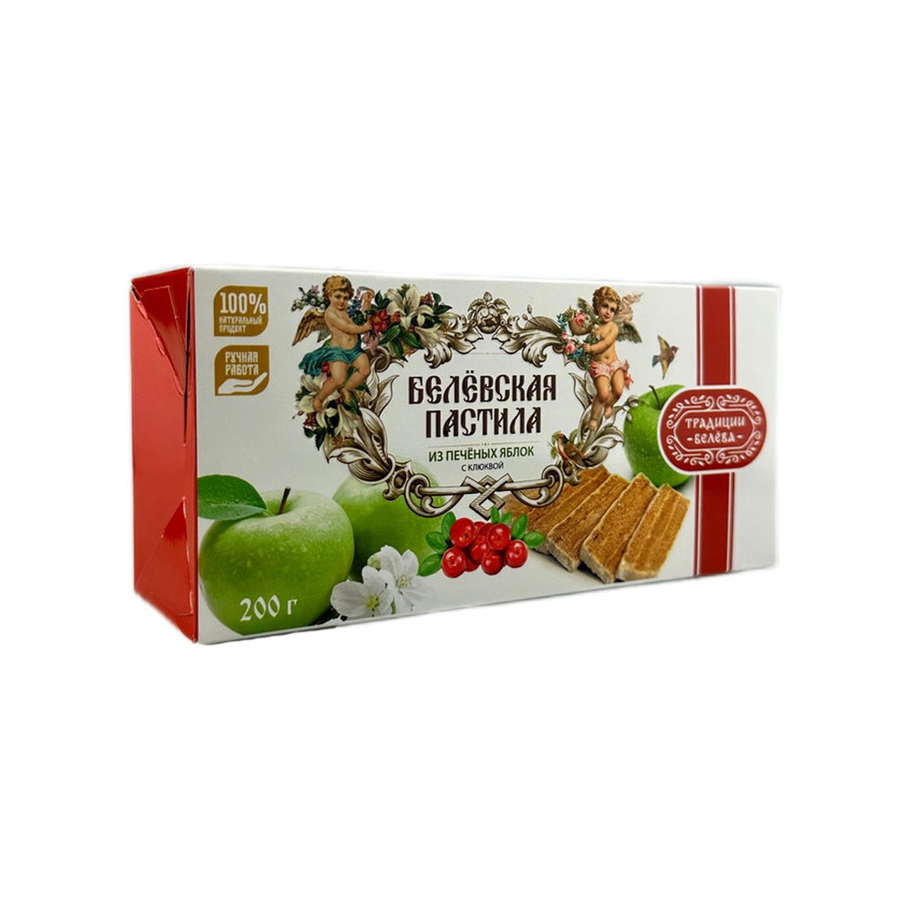 Пастила "Традиции Белева" Ассорти: Классика и Клюква (без сахара) — фото 4 | NaturSlad
