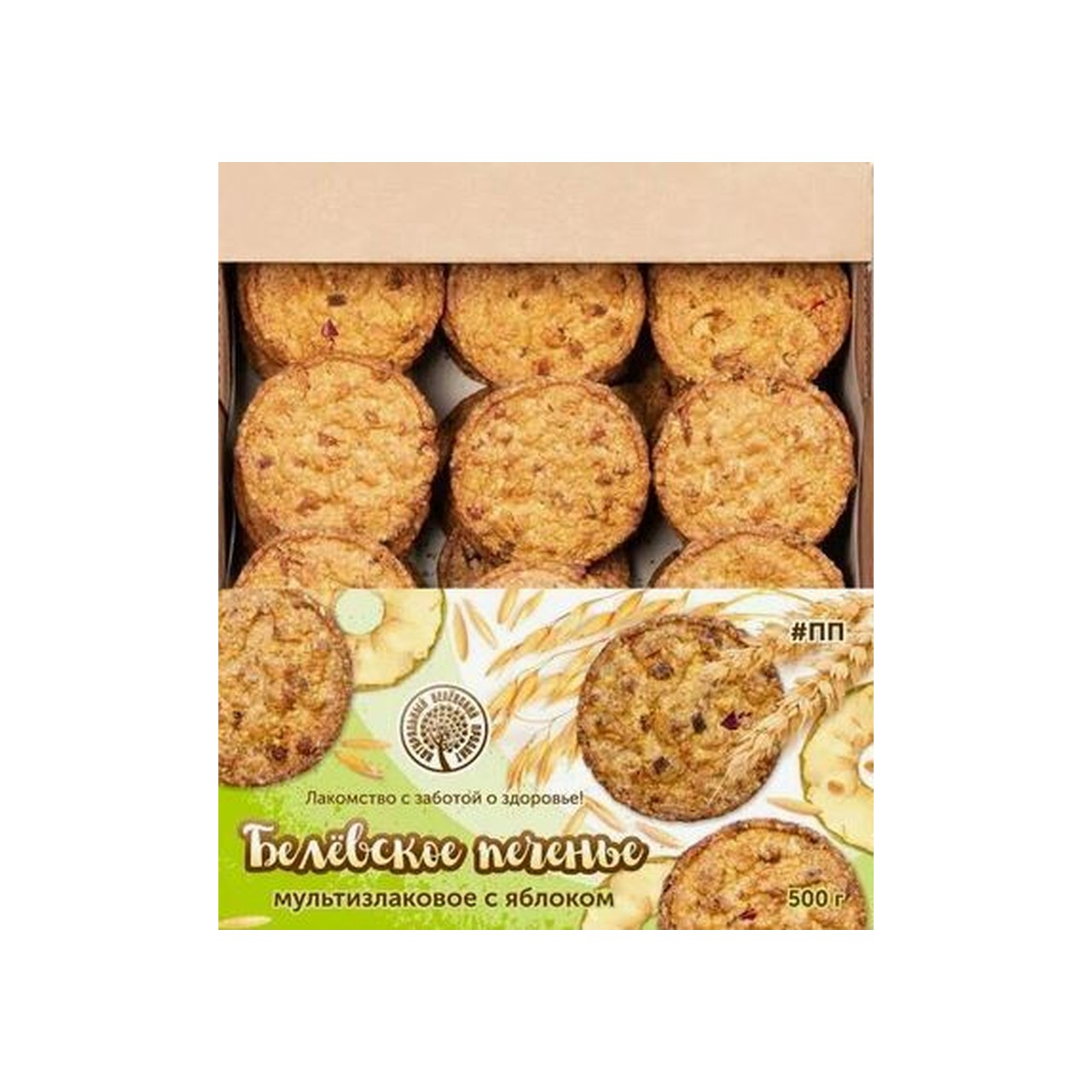 Печенье Белевское "Мультизлаковое" с яблоком